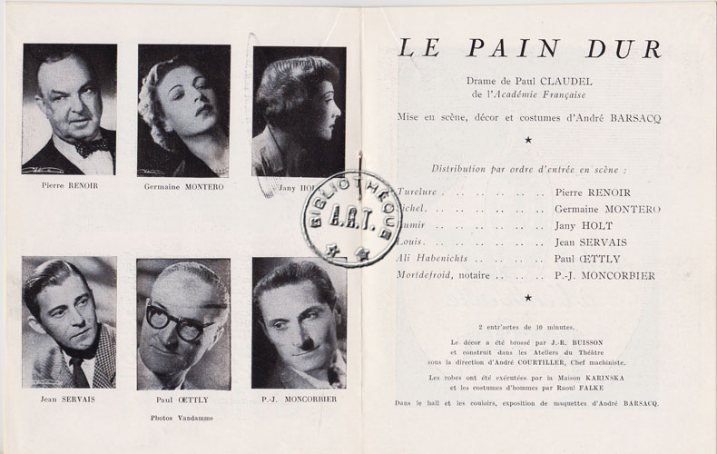 Les programmes de Théatre de l\